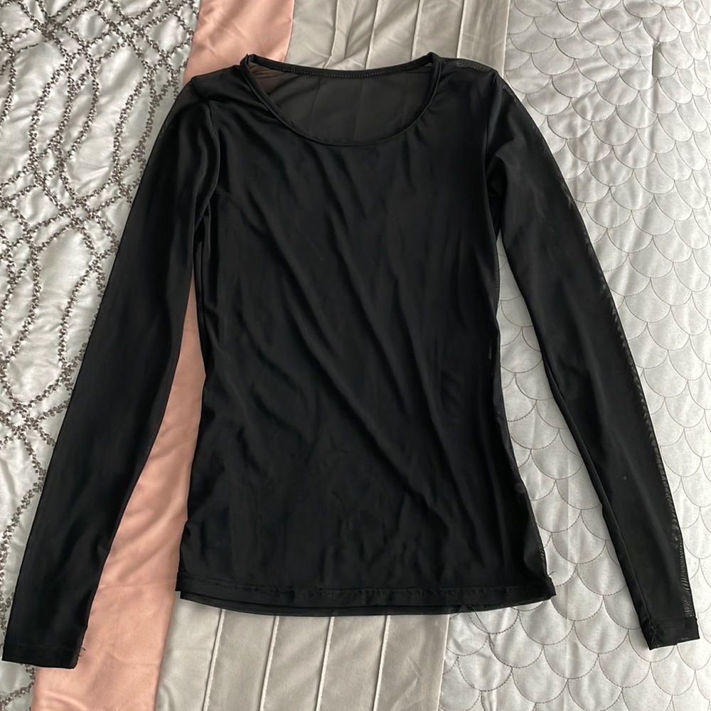 Sheer long sleeve